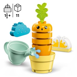 LEGO DUPLO 10981 Planta de Zanahoria, Juguetes Apilables para Bebés
