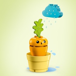 LEGO DUPLO 10981 Planta de Zanahoria, Juguetes Apilables para Bebés