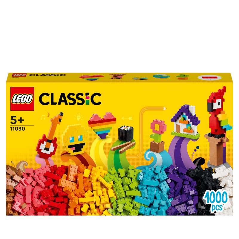 LEGO Classic 11030 Ladrillos a Montones, Juguete para Niños de 5 Años o Más