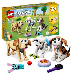 LEGO Creator 3-in-1 31137 Creator 3 en 1 Perros Adorables, Figuras de Animales de Juguete