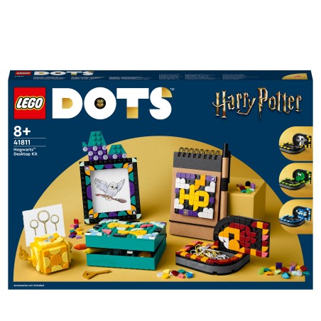 LEGO DOTS 41811 Kit de Escritorio  Hogwarts, Juguete de Harry Potter