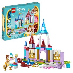 LEGO Disney Princess 43219 Castillos Creativos de las Mini Muñecas Bella y Cenicienta