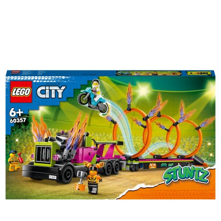 LEGO City Stuntz 60357 Le Défi de Cascade   les Cercles de Feu