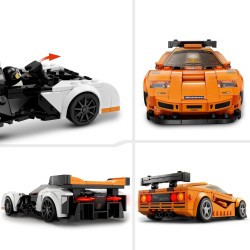 LEGO Speed Champions 76918 McLaren Solus GT y McLaren F1 LM, Maquetas de Coches de Juguete