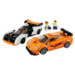 LEGO Speed Champions 76918 McLaren Solus GT y McLaren F1 LM, Maquetas de Coches de Juguete