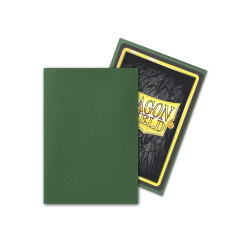 DRAGON SHIELD - 60 JAPANESE SIZE MATTE DUAL SLEEVES - FOREST GREEN