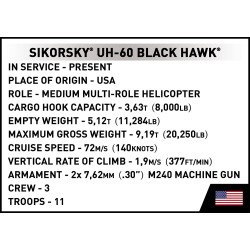 COBI - 5817 - ARMED FORCES Sikorsky UH-60 Black Hawk 1:32