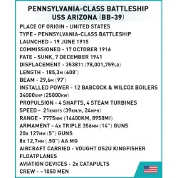 COBI - 4843 - USS Arizona (BB-39) 1:300