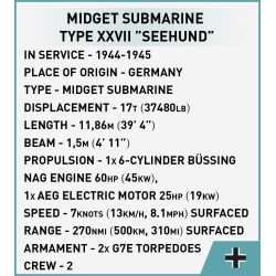 COBI - 4846 - U-Boat XXVII Seehund 1:72