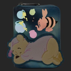 Loungefly - Disney Winnie the Pooh - Portafogli con Zip Glow in the Dark Heffa-Dream - WDWA2471
