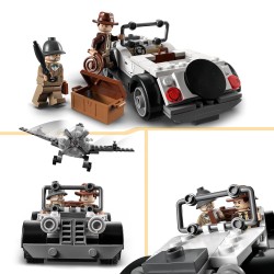 LEGO 77012 Indiana Jones Persecución del Caza, Avión de Juguete