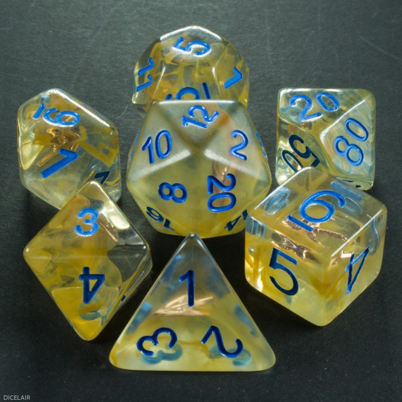 DICE LAIR - SET DADI GIALLI CON FRECCIA - CLASSE RANGER (NR. AZZURRI)