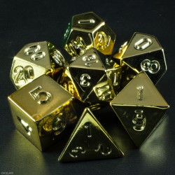 DICE LAIR - SET DADI ORO (EFFETTO METALLO)