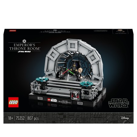 LEGO 75352 Star Wars Diorama  Sala del Trono del Emperador, Maqueta para Construir