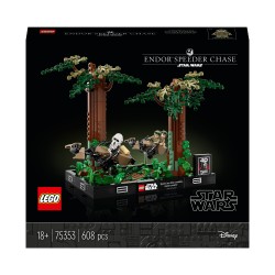 LEGO Star Wars 75353 Diorama de la Course-Poursuite en Speeder sur Endor