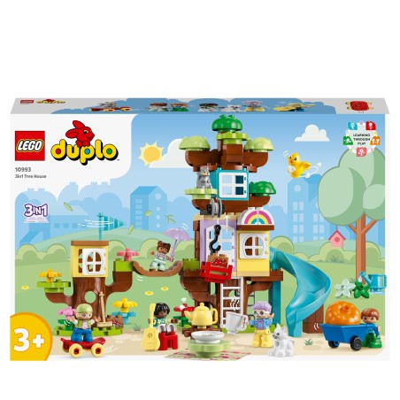 LEGO 10993 DUPLO Casa del Árbol 3en1, Juego Educativo de Construcción
