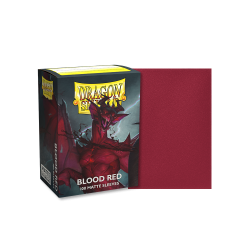 DRAGON SHIELD - 100 BUSTINE STANDARD - MATTE BLOOD RED SIMURAG