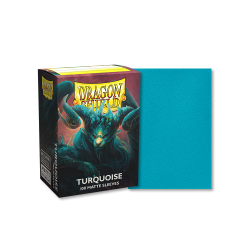 DRAGON SHIELD - 100 BUSTINE STANDARD - MATTE DUAL SLEEVES TURQUOISE