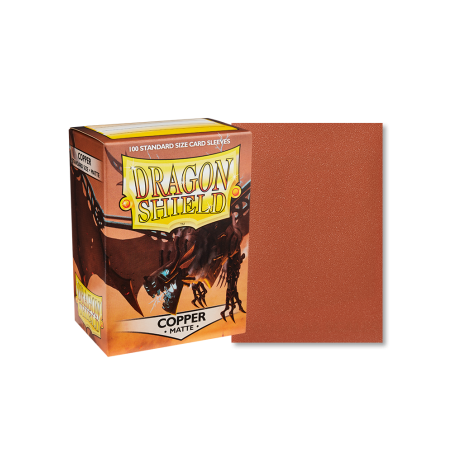 DRAGON SHIELD - 100 BUSTINE STANDARD - MATTE COPPER