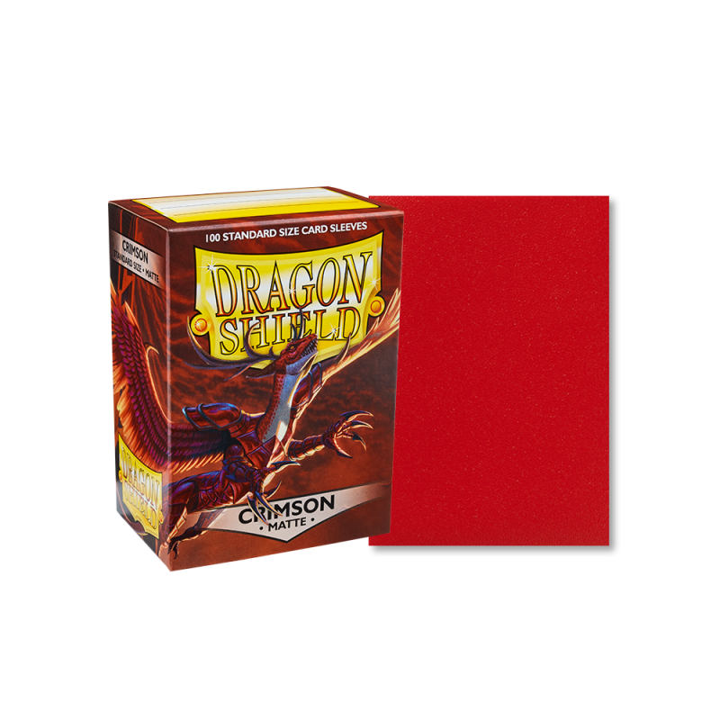 DRAGON SHIELD - 100 BUSTINE STANDARD - MATTE CRIMSON