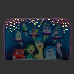 Loungefly - Disney Pixar Inside Out - Portafogli con zip Control Panel Glow In The Dark - WDWA2260