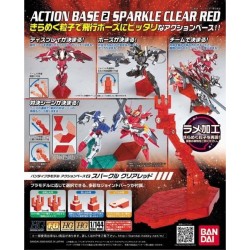 Bandai - Model Kit Gunpla Action Base 2 Sparkle Red