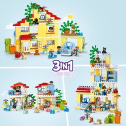 LEGO 10994 DUPLO Casa de Muñecas 3en1, Juguete Educativo con Coche