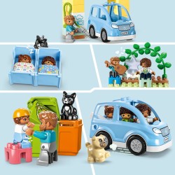 LEGO 10994 DUPLO Casa de Muñecas 3en1, Juguete Educativo con Coche