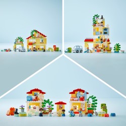 LEGO 10994 DUPLO Casa de Muñecas 3en1, Juguete Educativo con Coche