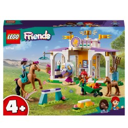 LEGO 41746 Friends Clase de Equitación con Caballos de Juguete y Mini Muñecas