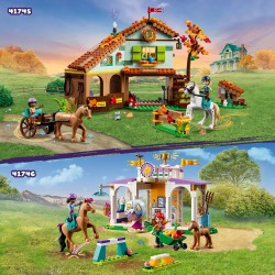 LEGO 41746 Friends Clase de Equitación con Caballos de Juguete y Mini Muñecas