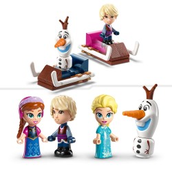 LEGO 43218 Disney Frozen Tiovivo Mágico de Anna y Elsa con Mini Muñecas