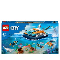 LEGO City 60377 Le Bateau d’Exploration Sous-Marine