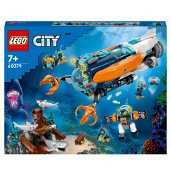 LEGO 60379 City Submarino Explorador de las Profundidades Marinas, Juguete