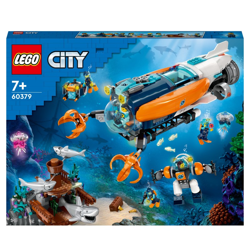 LEGO 60379 City Duikboot voor diepzeeonderzoek Onderwater Set