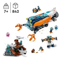 LEGO City 60379 Le Sous-Marin d’Exploration en Eaux Profondes