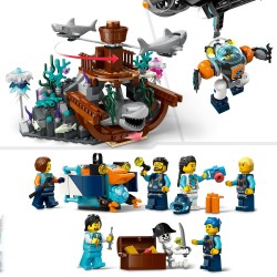 LEGO City 60379 Le Sous-Marin d’Exploration en Eaux Profondes