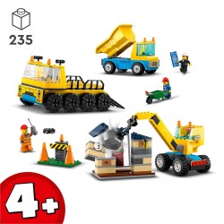 LEGO City Construction Trucks & Wrecking Ball 60391