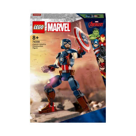 LEGO Marvel Super Heroes 76258 Marvel Figura de Construcción Capitán América, Juguete