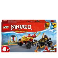 LEGO 71789 NINJAGO Kai en Ras' duel tussen auto en motor Speelgoed