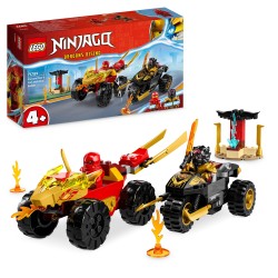 LEGO 71789 NINJAGO Kai en Ras' duel tussen auto en motor Speelgoed