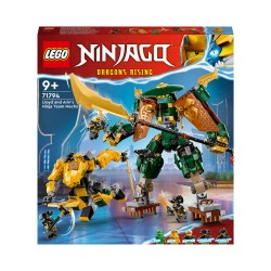 LEGO 71794 NINJAGO Mechs del Equipo Ninja de Lloyd y Arin con Minifiguras