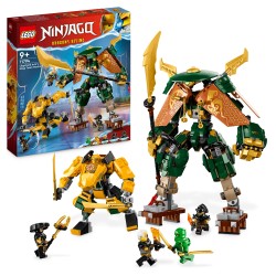 LEGO 71794 NINJAGO Mechs del Equipo Ninja de Lloyd y Arin con Minifiguras