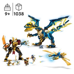 LEGO 71796 NINJAGO Elementdraak vs. de mecha van de keizerin Set