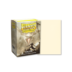 DRAGON SHIELD - 100 STANDARD SIZE MATTE DUAL SLEEVES - VALOR