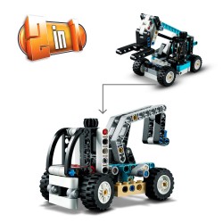 LEGO Technic 42133 Manipulador Telescópico, Set con Camión de Juguete