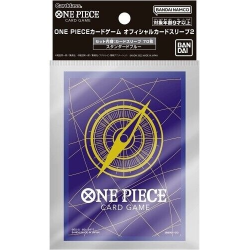 BANDAI GAMES - ONE PIECE CARD GAME - OFFICIAL SLEEVE 2023 - STANDARD BLUE
