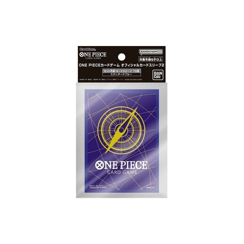 BANDAI GAMES - ONE PIECE CARD GAME - OFFICIAL SLEEVE 2023 - STANDARD BLUE
