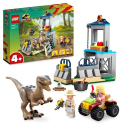 LEGO Jurassic World 76957 Jurassic Park Escapada del Velociraptor, Dinosaurios de Juguete