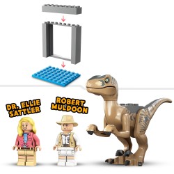LEGO Jurassic World 76957 Jurassic Park Escapada del Velociraptor, Dinosaurios de Juguete
